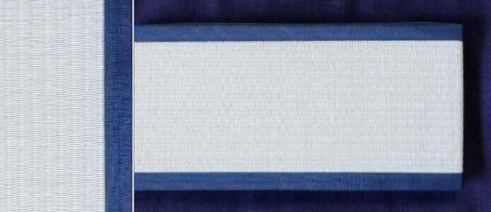 morukan.art - a tatami in natural washi paper inside the denim tote bag