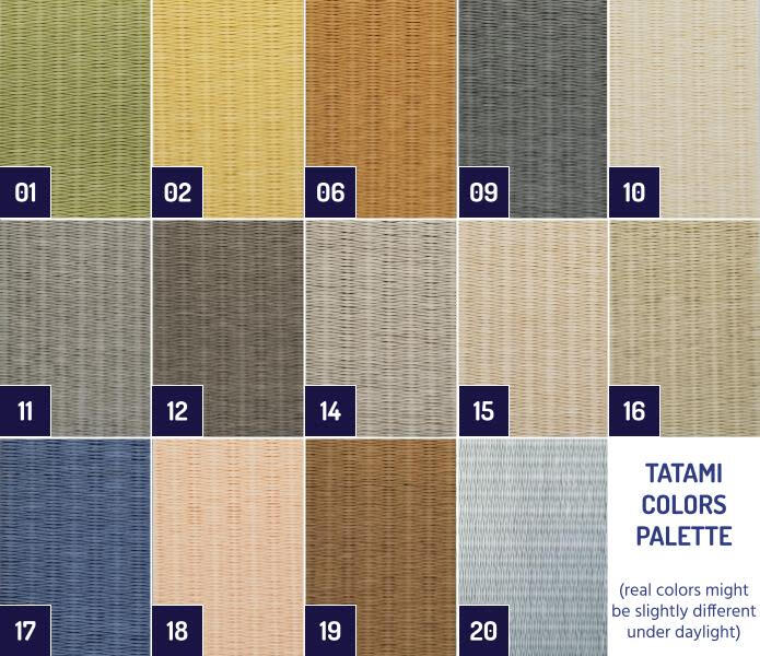 morukan.art - many colors for the tatami in natural washi paper